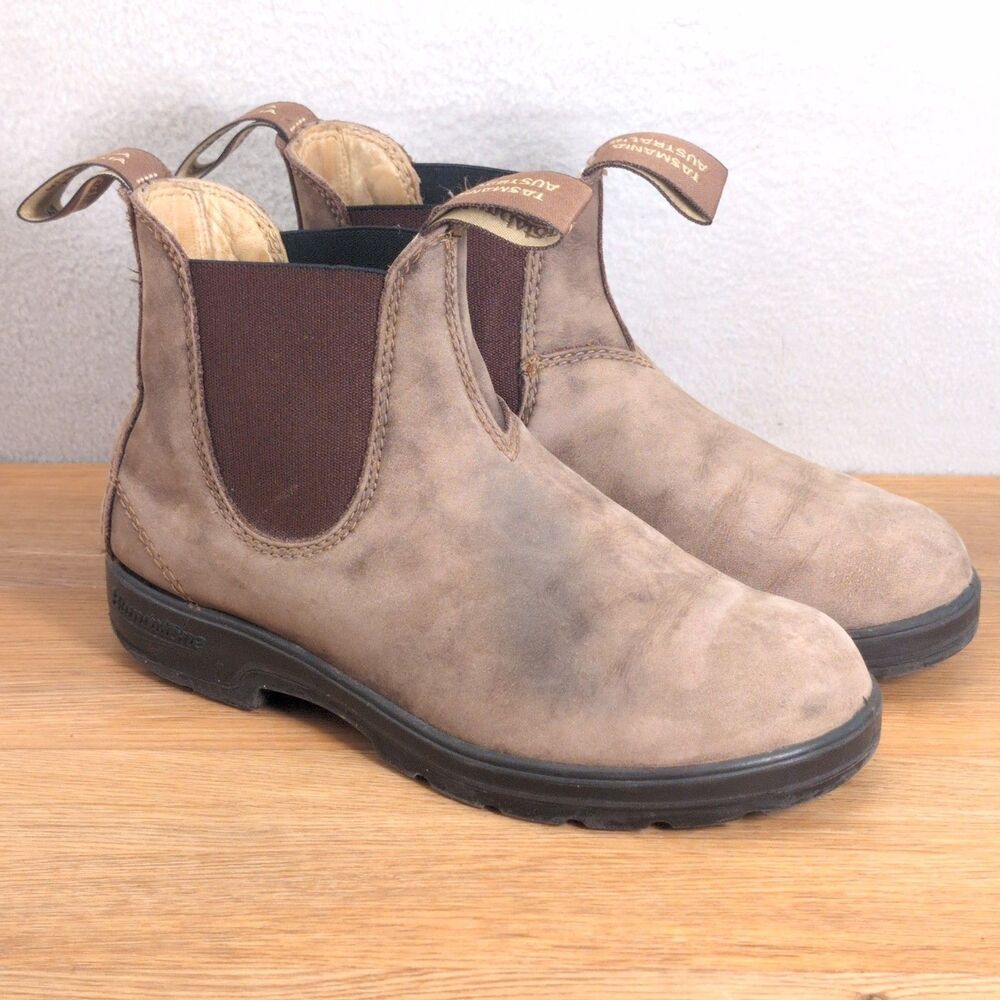 Blundstone Chelsea Boots Women's 6.5 AU 3.5 Rustic Brown Leather Pull-On Classic